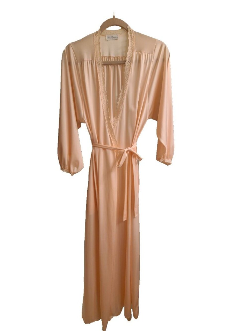 Vtg Miss Elaine Size Medium Robe Pink Belted Made In USA